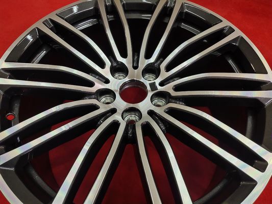 Glossy ET30 BMW 5 Series Alloy Rims 8J Black 19 Inch Alloy Wheels